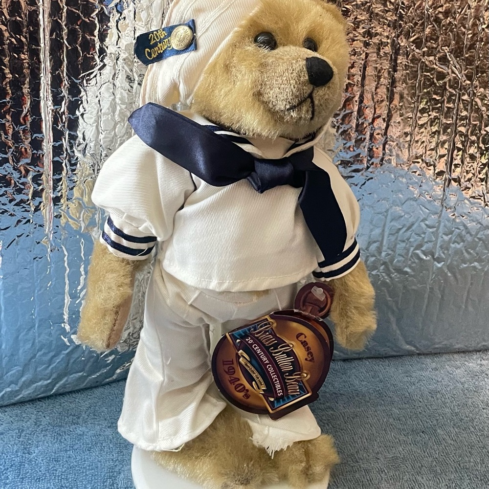 Brass Button Bear Collection U.S. Navy Sailor ‘Casey’ w/ Tags Collectible